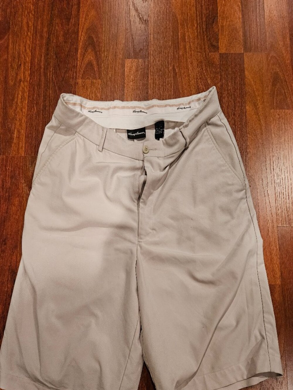 Tommy Armour Men’s Golf Shorts Size 36 Khaki Beige Stretch Performance 10”